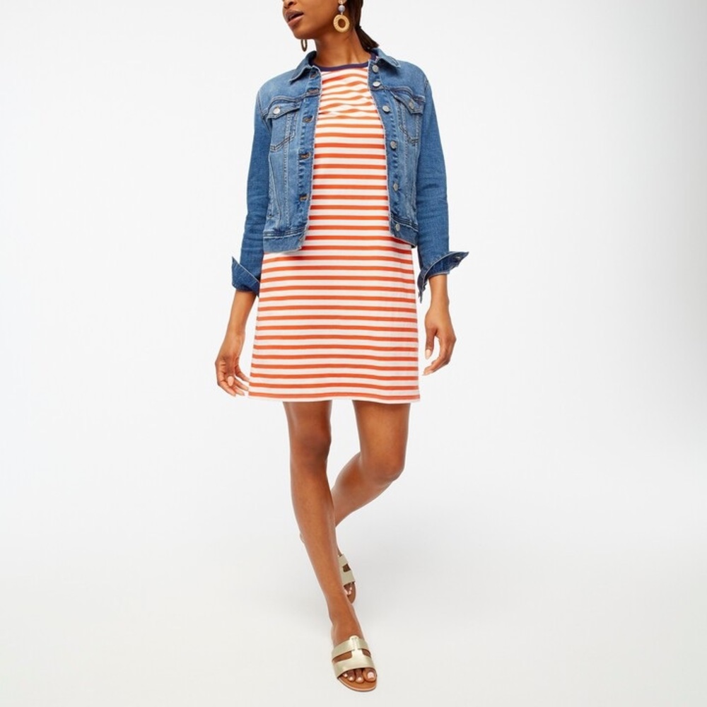 J. Crew Large Short Sleeve Stripe T-Shirt Dress